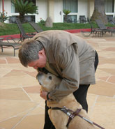 George hugging Nesbit, CSUN 2008